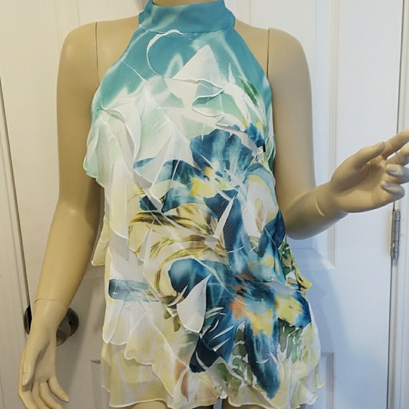 IZ Byer sleeveless ruffled top - Picture 2 of 8